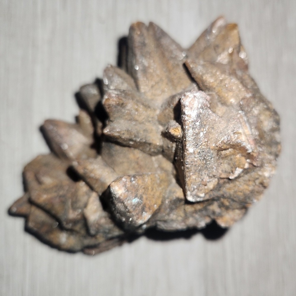 Natural Dogtooth Calcite Crystal Cluster Raw Tan Brown‎ Mineral Specimen GEOT55